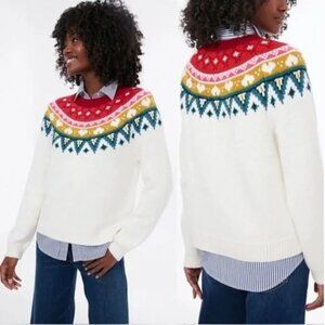 Marine Layer Women's Rainbow Alpine Fair Isle Sweater